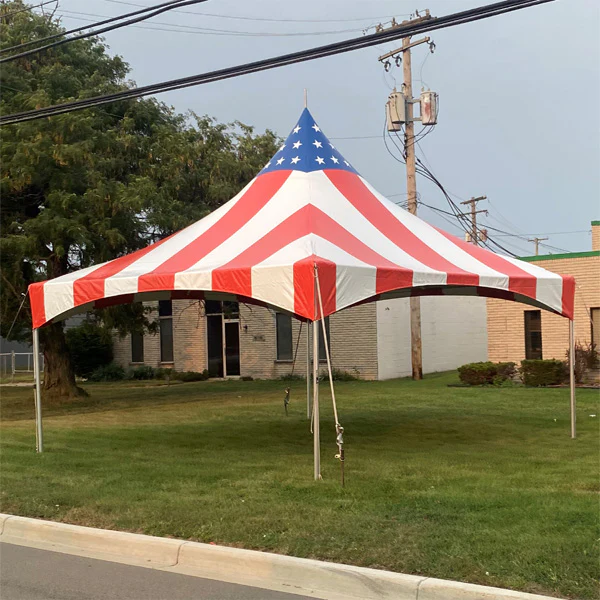 High Peak Frame Tent 20'x20' (Stars & Stripes)